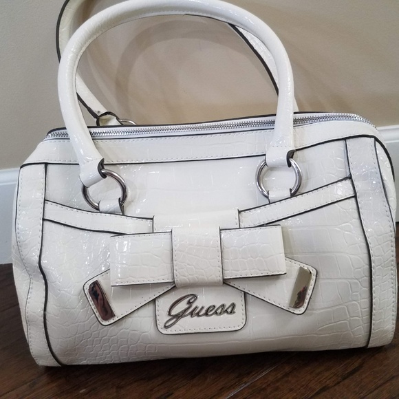 Guess Handbags - Guess White Patent Handbag